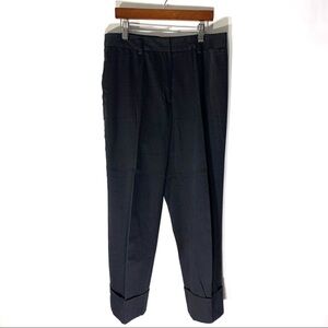 Vintage 1990s Pique Crop Cuffed Trousers Sz 6